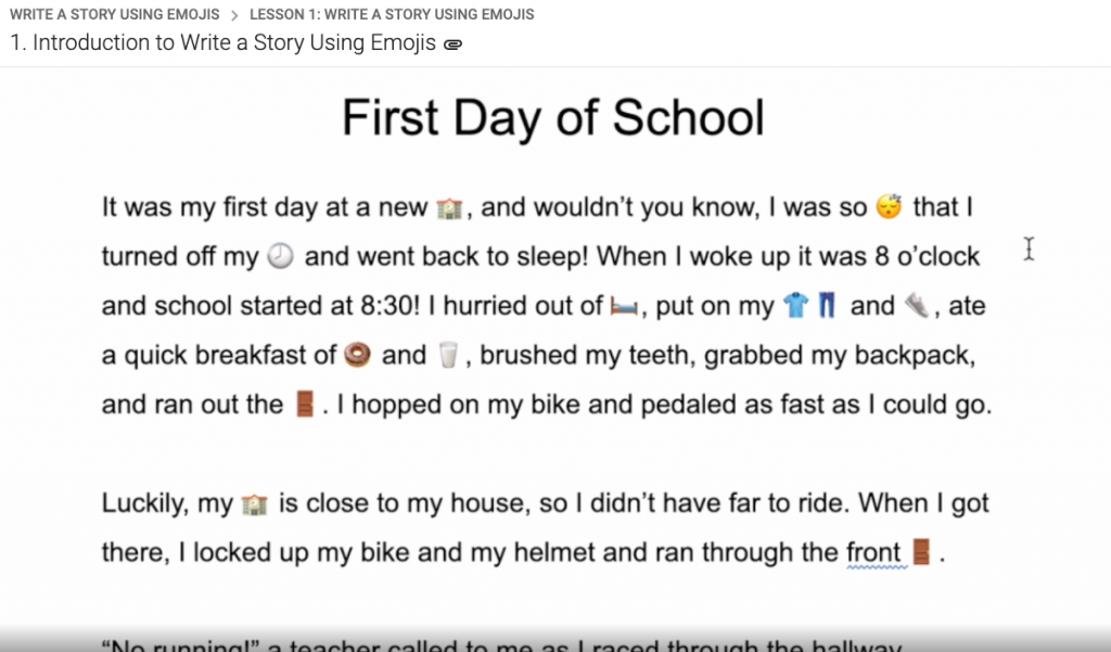 Write a Story Using Emojis