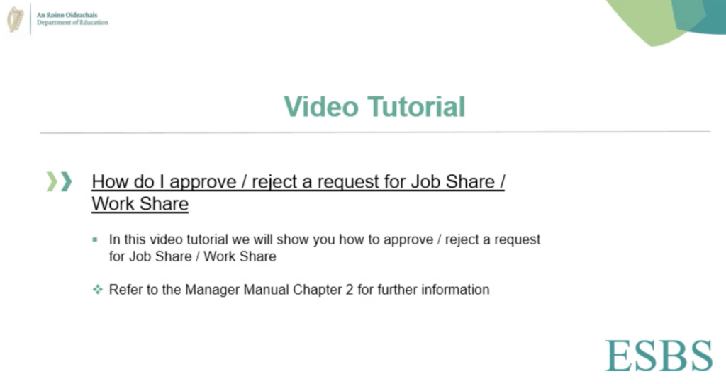 MSS How do I approve or reject a request for Job Share Work Share